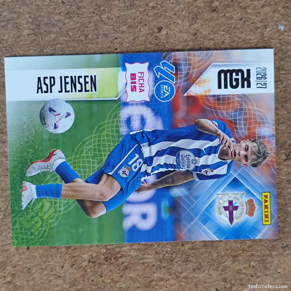Cromos de f&uacute;tbol: MEGACRACKS 2&ordf; EDICION 26/27 CARD FICHA BIS ASP JENSEN DEPORTIVO # 140BIS PANINI