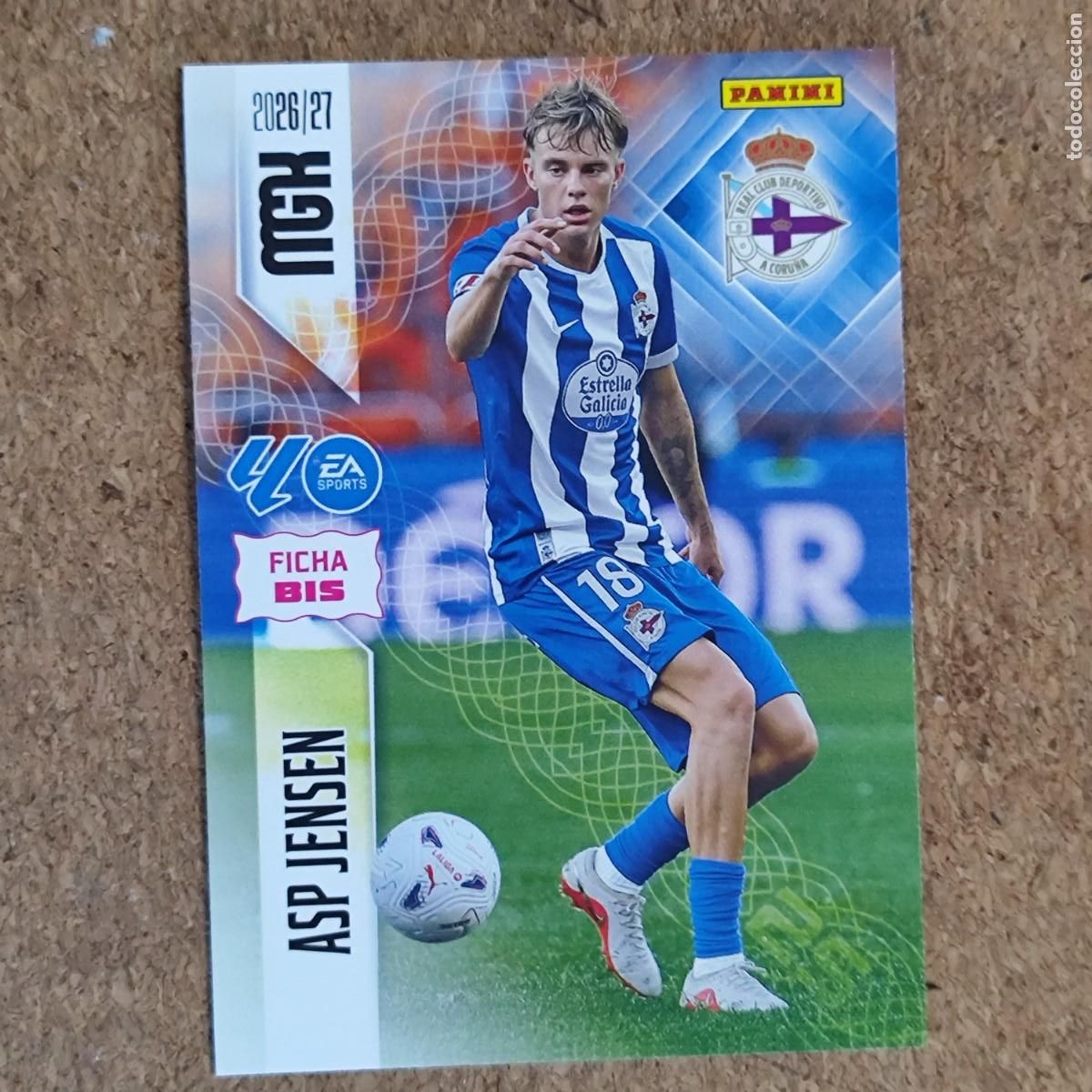 Cromos de Futebol: MEGACRACKS 2&ordf; EDICION 26/27 CARD FICHA BIS ASP JENSEN DEPORTIVO # 140BIS PANINI