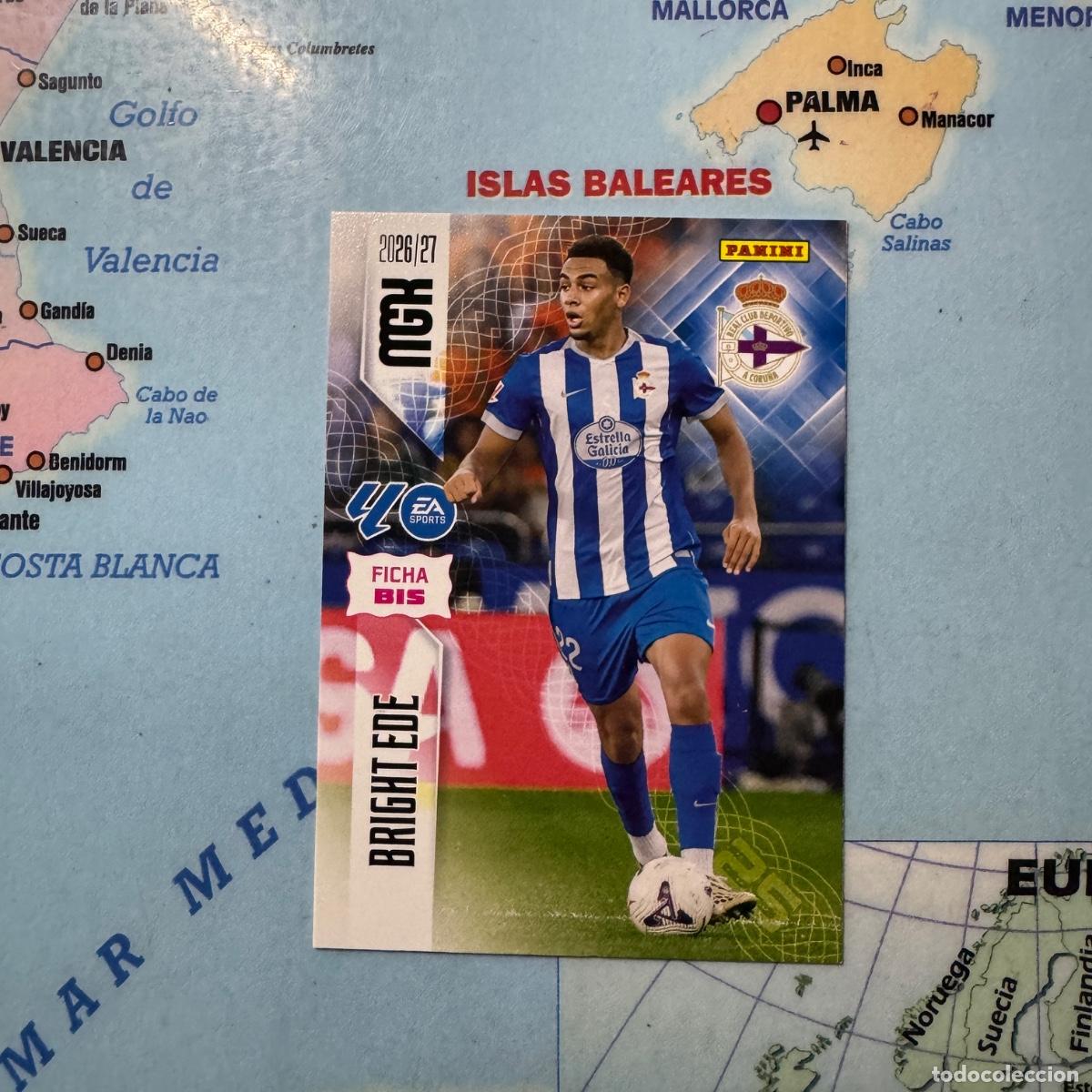Cromos de f&uacute;tbol: Bright Ede N&uacute;mero 133 Bis del Deportivo De La Coru&ntilde;a megacracks 26-27 2026-2027