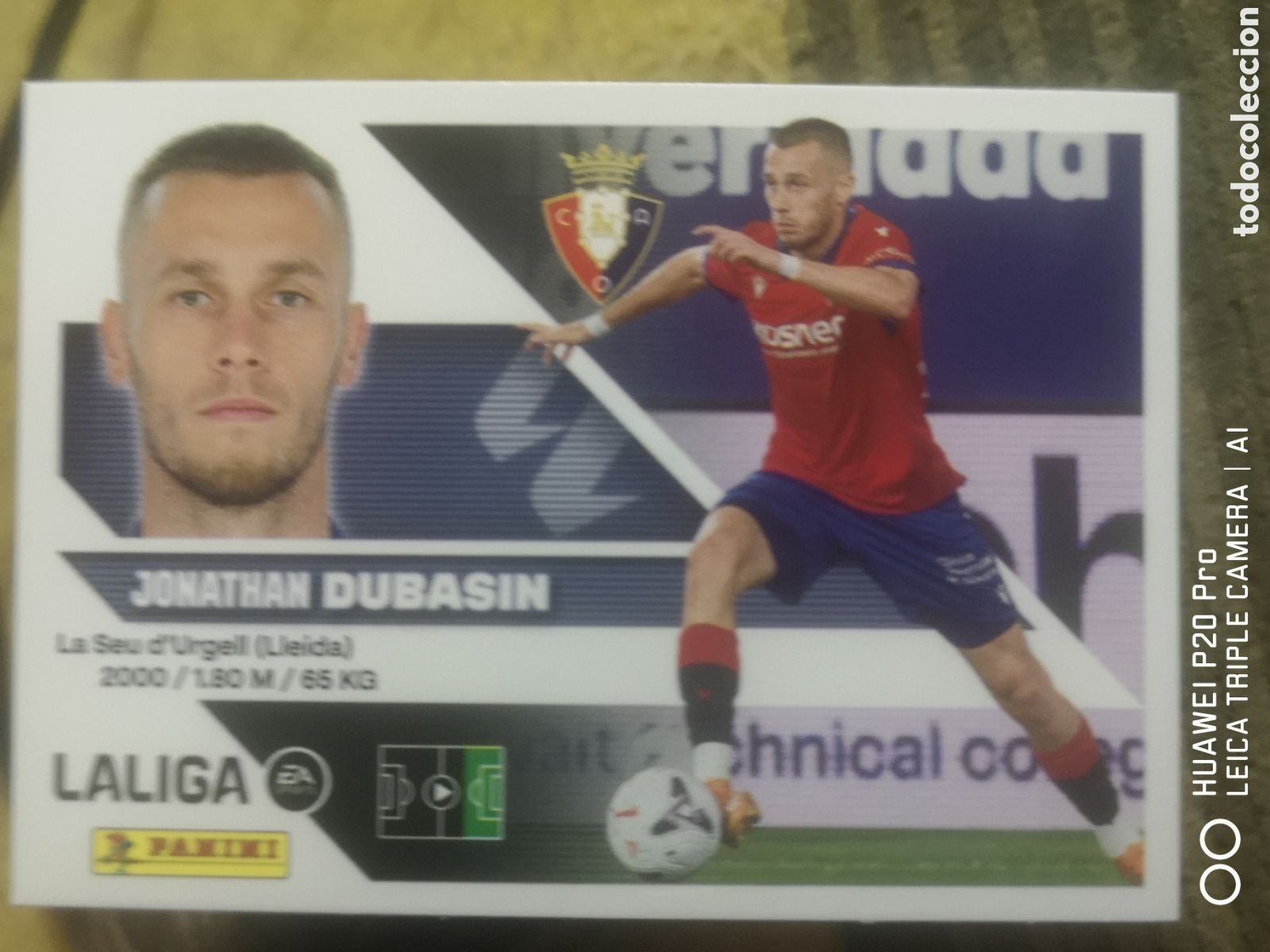 Cromos de f&uacute;tbol: LIGA ESTE 2026 2027 2026 27 COLOCA DUBASIN 16 BIS OSASUNA
