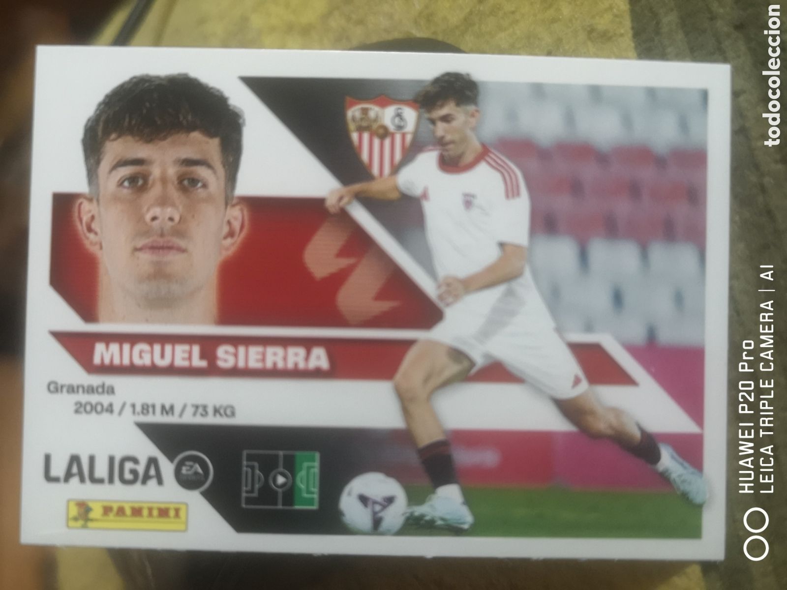 Cromos de f&uacute;tbol: LIGA ESTE 2026 2027 2026 27 COLOCA MIGUEL SIERRA 19 BIS SEVILLA