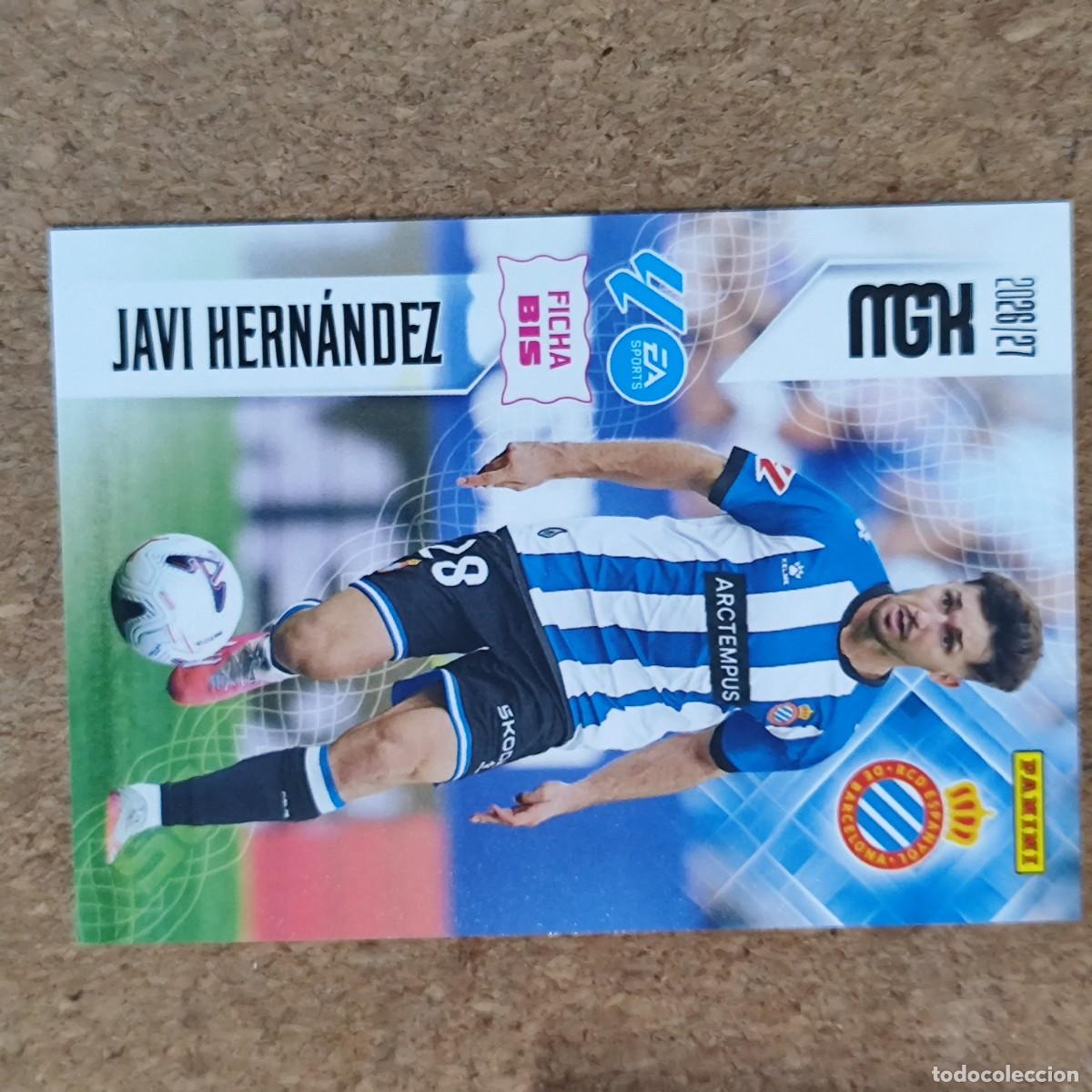 Cromos de f&uacute;tbol: MEGACRACKS 2&ordf; EDICION 26/27 CARD FICHA BIS JAVI HERNANDEZ ESPA&Ntilde;OL # 175BIS PANINI