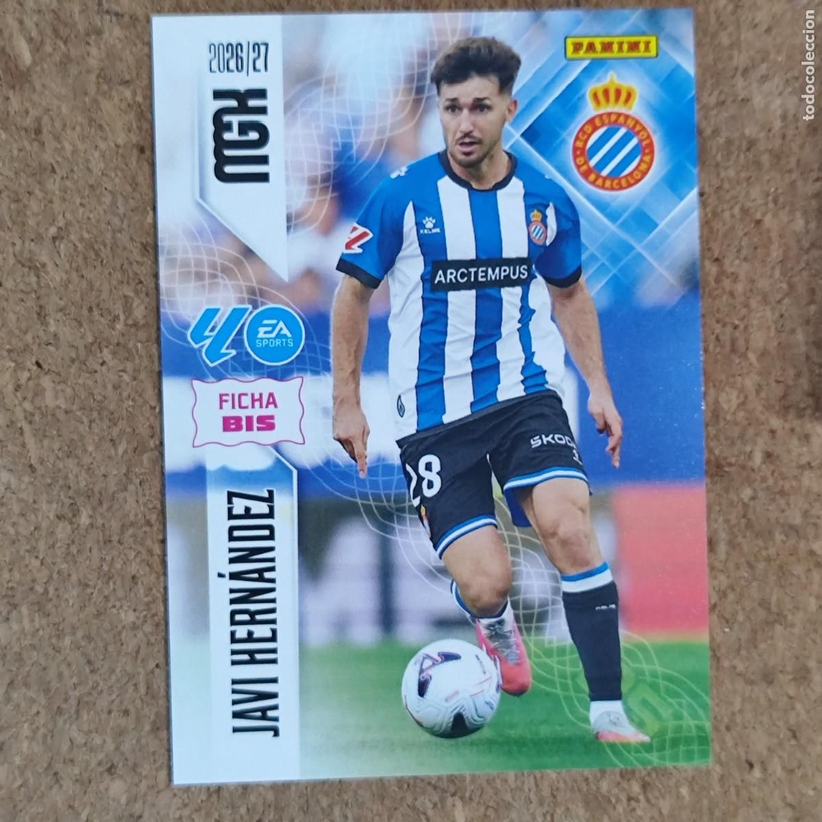 Cromos de Futebol: MEGACRACKS 2&ordf; EDICION 26/27 CARD FICHA BIS JAVI HERNANDEZ ESPA&Ntilde;OL # 175BIS PANINI