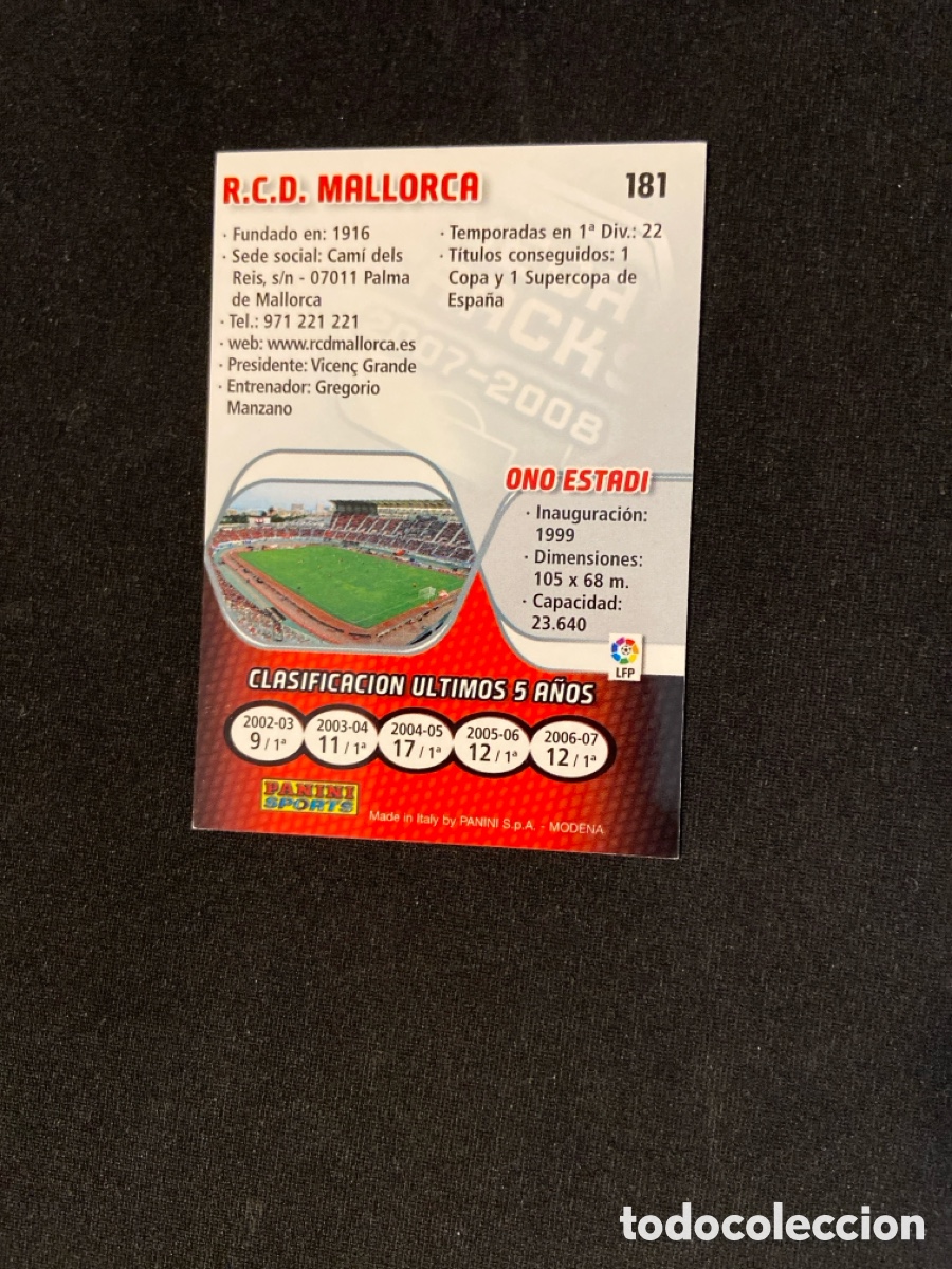 Cromos de f&uacute;tbol: ESCUDO 181 (MALLORCA) PANINI - Foto 2