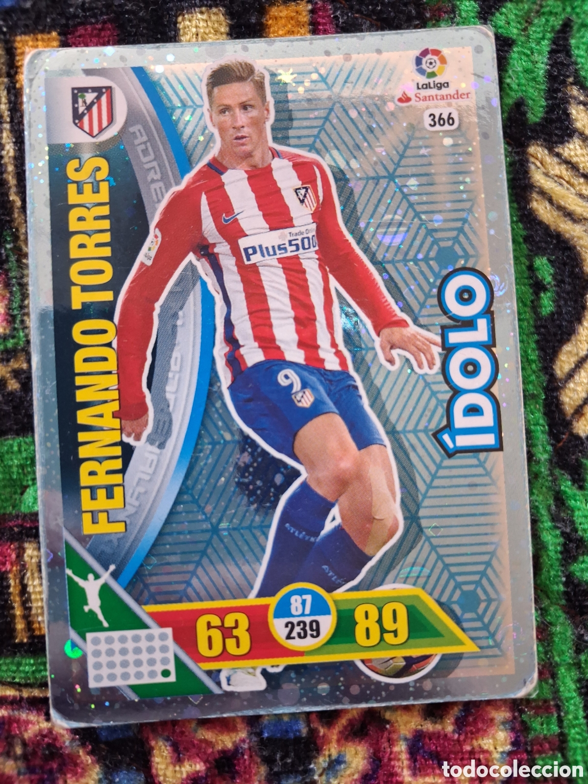 Cromos de Futebol: Adrenalyn 16/17. 366- Fernando Torres. Atl&eacute;tico de Madrid. Idolo.