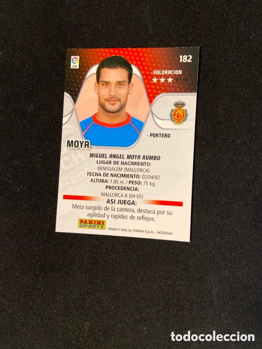 Cromos de f&uacute;tbol: MOYA 182 (MALLORCA) MEGA - Foto 2