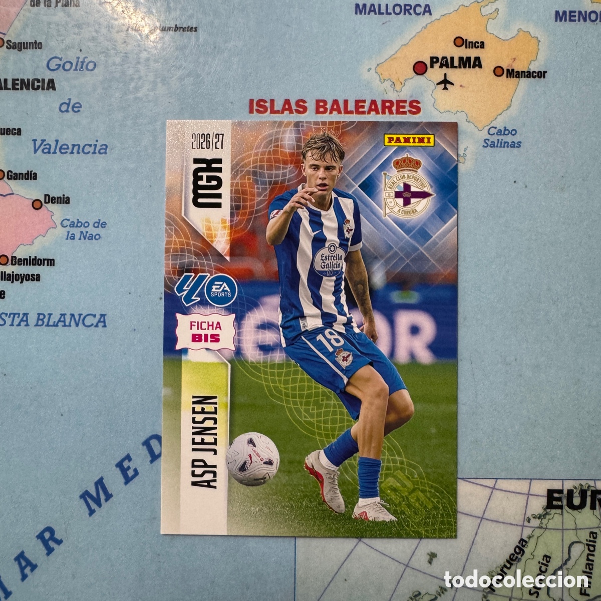 Cromos de Futebol: Asp Jensen N&uacute;mero 140 Bis del Deportivo De La Coru&ntilde;a megacracks 26-27 2026-2027