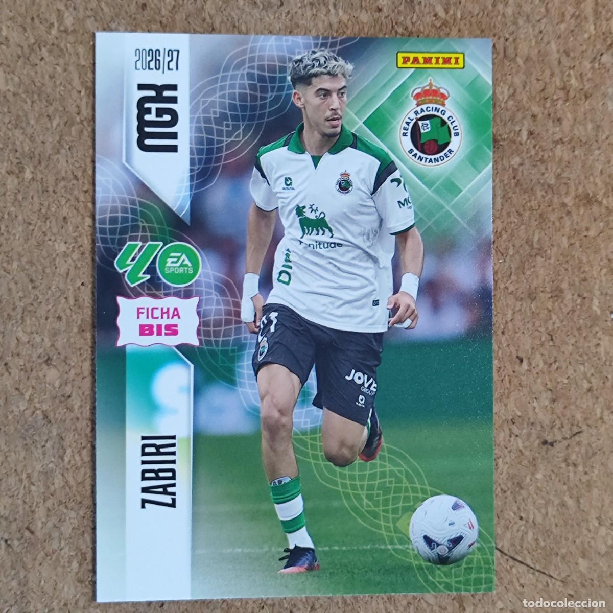 Cromos de f&uacute;tbol: MEGACRACKS 2&ordf; EDICION 26/27 CARD FICHA BIS ZABIRI RACING # 284BIS PANINI