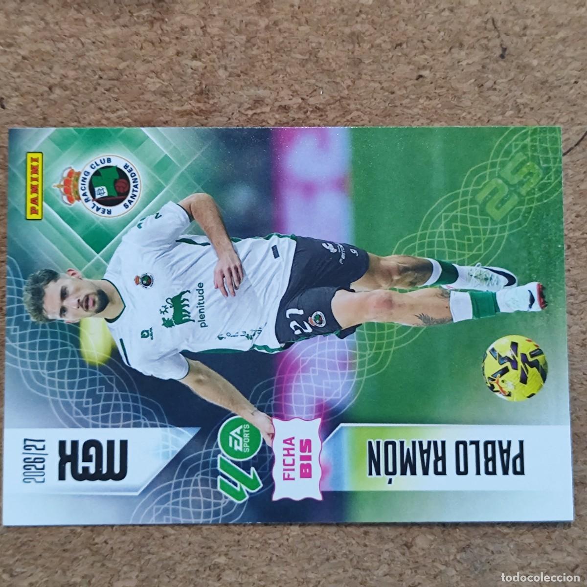 Cromos de f&uacute;tbol: MEGACRACKS 2&ordf; EDICION 26/27 CARD FICHA BIS PABLO RAMON RACING # 275BIS PANINI