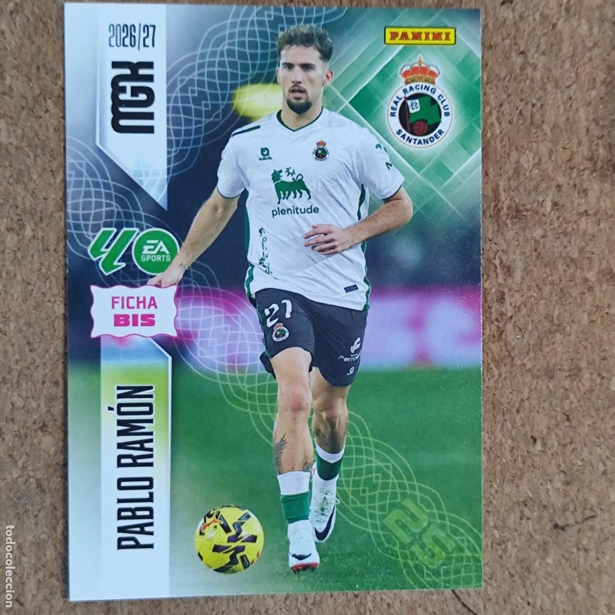 Football Stickers: MEGACRACKS 2&ordf; EDICION 26/27 CARD FICHA BIS PABLO RAMON RACING # 275BIS PANINI