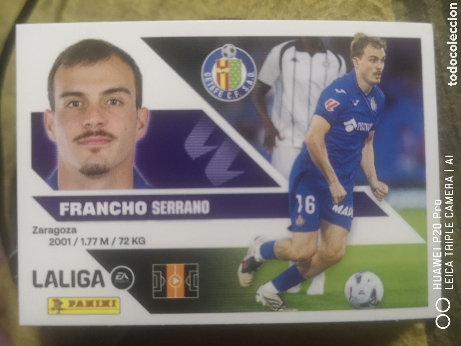 Cromos de f&uacute;tbol: LIGA ESTE 2026 2027 2026 27 FRANCHO 13 GETAFE