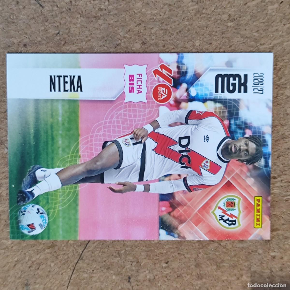 Cromos de f&uacute;tbol: MEGACRACKS 2&ordf; EDICION 26/27 CARD FICHA BIS NTEKA RAYO VALLECANO # 297BIS PANINI