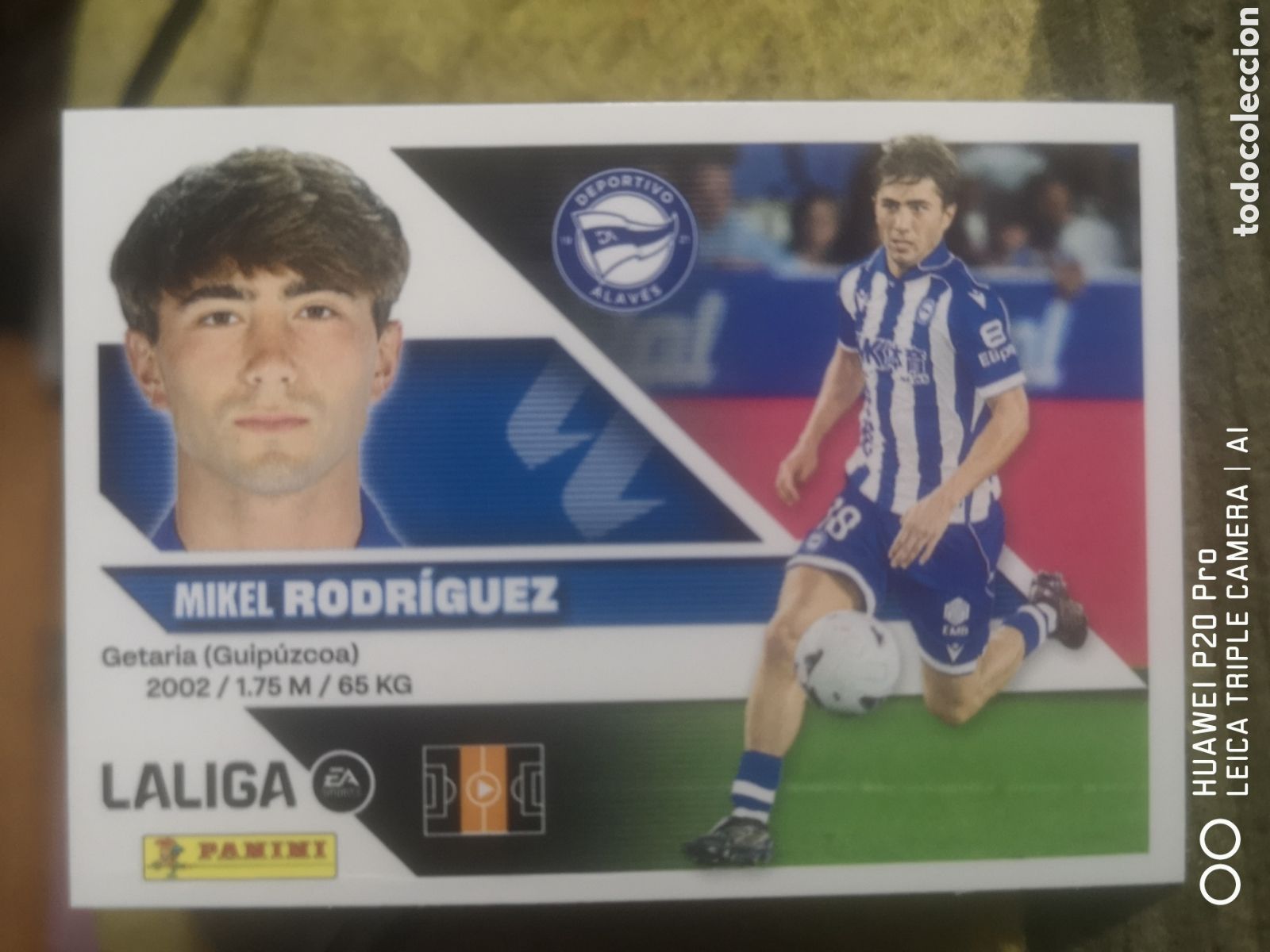 Cromos de f&uacute;tbol: LIGA ESTE 2026 2027 2026 27 MIKEL RODRIGUEZ 10 ALAVES