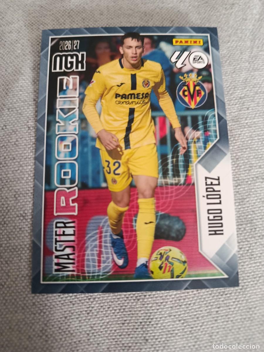 Cromos de f&uacute;tbol: Megacracks 26/27. 412- Hugo L&oacute;pez. Villareal. M&aacute;ster rookie