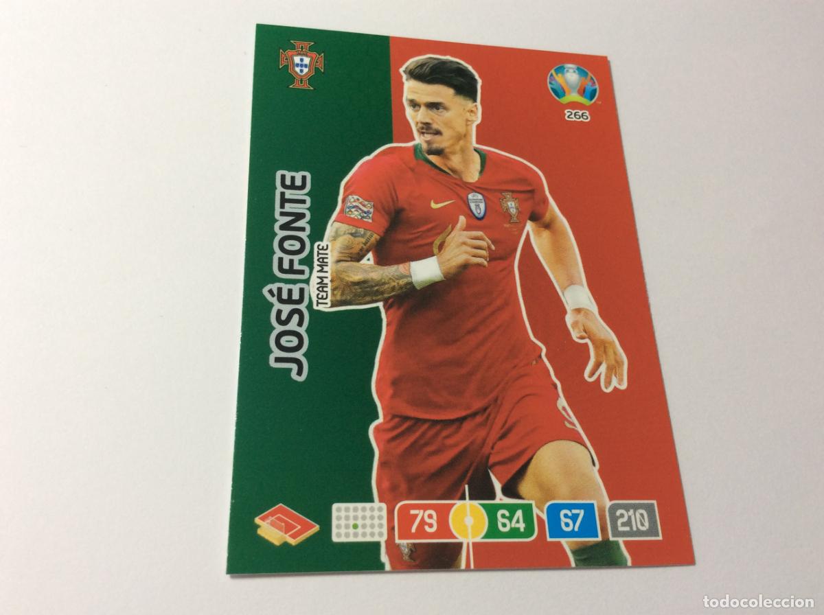 Cromos de f&uacute;tbol: 266 Jos&eacute; Fonte Potugal UEFA Euro 2020 Preview Adrenalyn XL Panini