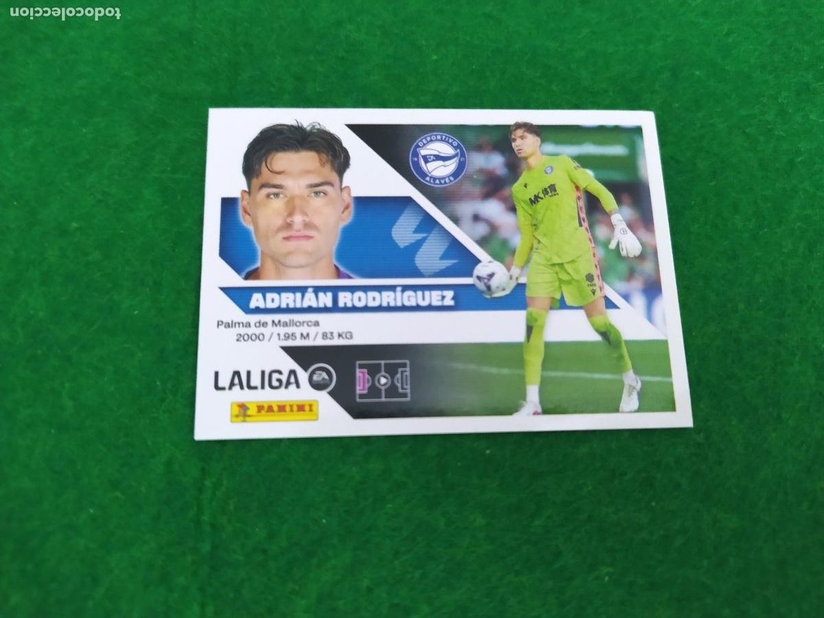 Cromos de f&uacute;tbol: LIGA ESTE 2026 2027 26 27 NUEVO - 3 EDICION - DEPORTIVO ALAVES N&ordm; 4 ADRIAN RODRIGUEZ