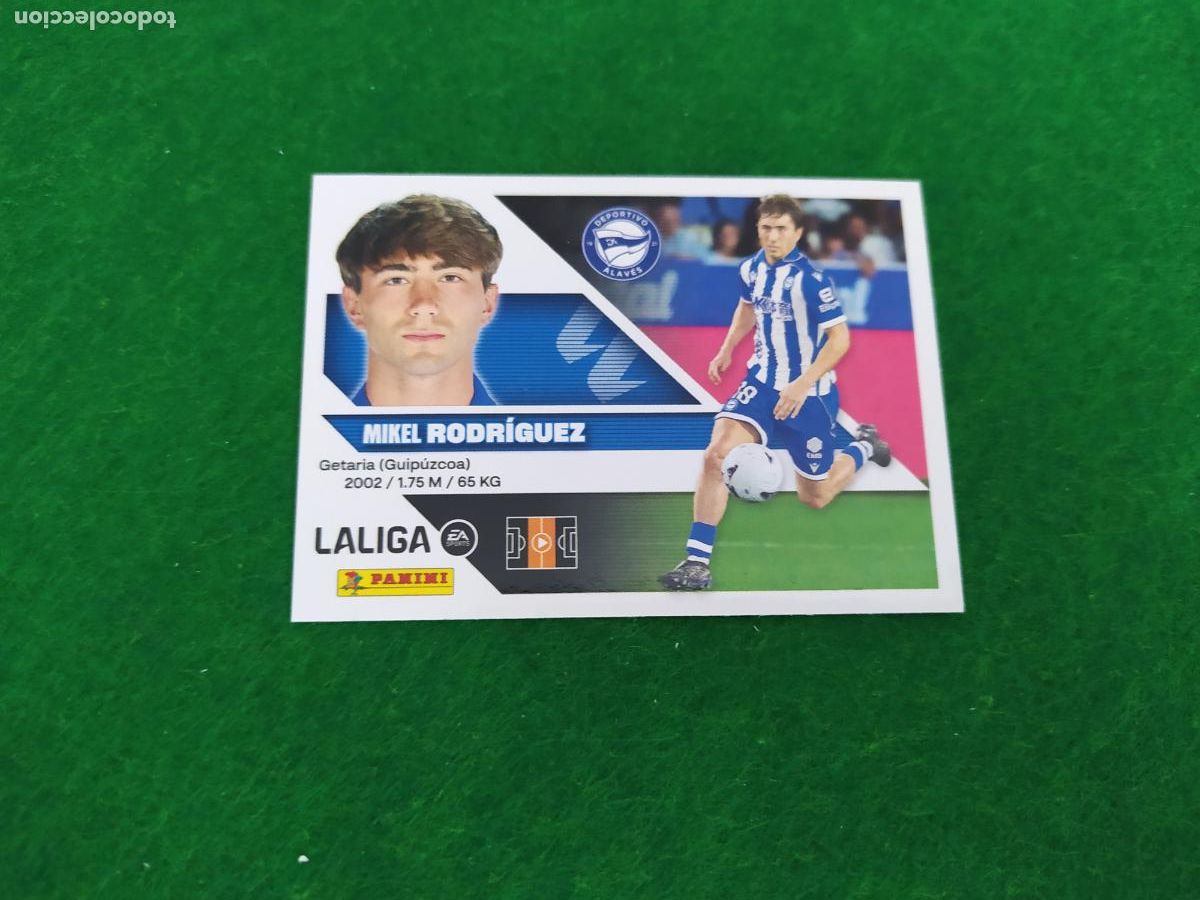 Cromos de f&uacute;tbol: LIGA ESTE 2026 2027 26 27 NUEVO - 3 EDICION - DEPORTIVO ALAVES N&ordm; 10 MIKEL RODRIGUEZ