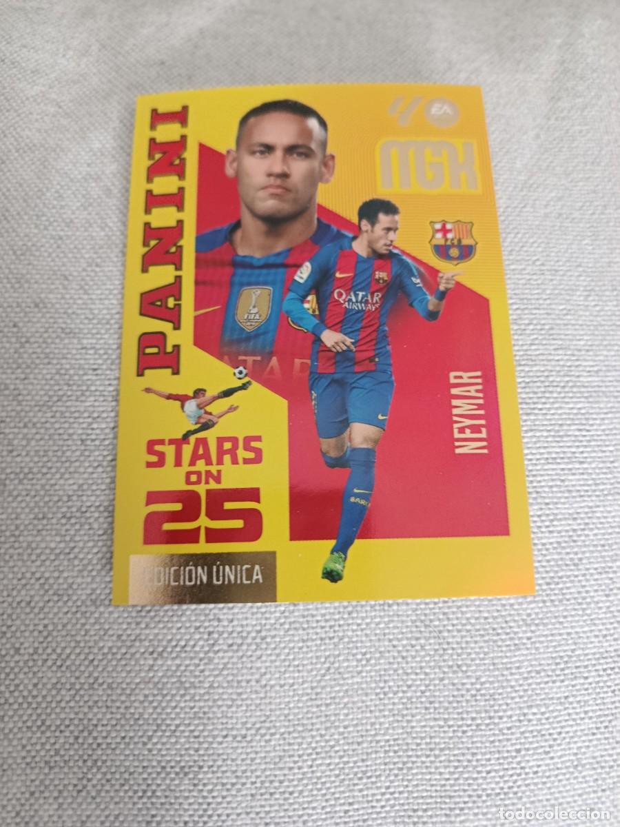 Cromos de f&uacute;tbol: Megacracks 26/27. 446- Neymar. Barcelona. Stars on 25.