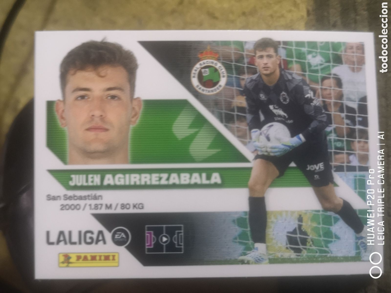 Cromos de f&uacute;tbol: LIGA ESTE 2026 2027 2026 27 AGIRREZABALA 3 RACING SANTANDER