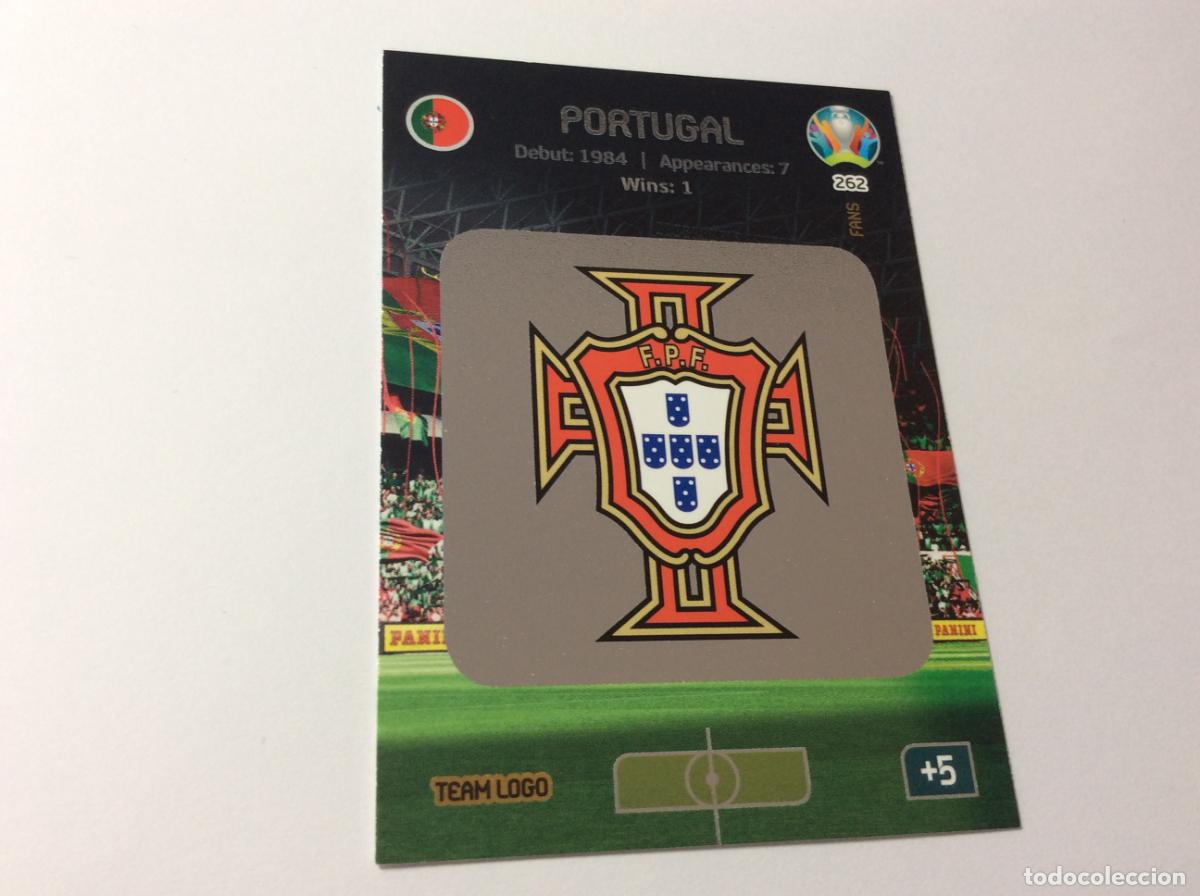 Fu&szlig;ball-Sticker: 262 Escudo Portugal UEFA Euro 2020 Preview Adrenalyn XL Panini