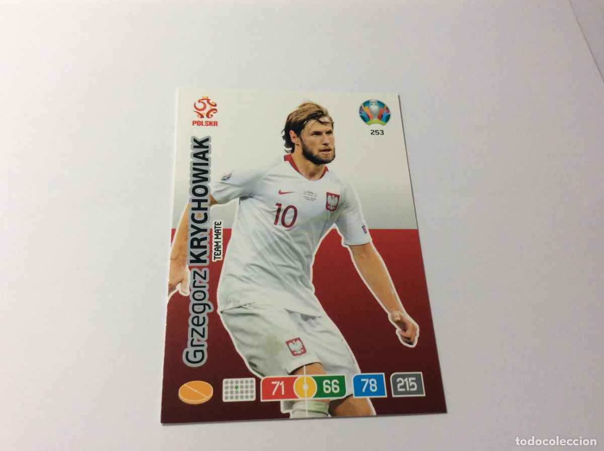 Cartes &agrave; collectionner de Football: 253 Grzegorz Krychowiak Polonia UEFA Euro 2020 Preview Adrenalyn XL Panini
