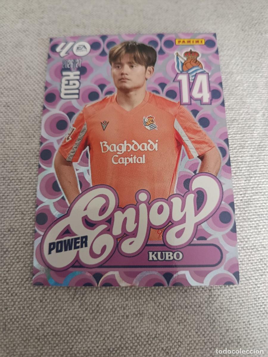 Football Stickers: Megacracks 26/27. 384P- Kubo. Real Sociedad. Enjoy power.