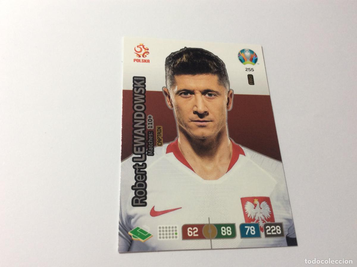 Cromos de f&uacute;tbol: 255 Robert Lewandowski FANS Capitan Polonia UEFA Euro 2020 Preview Adrenalyn XL Panini