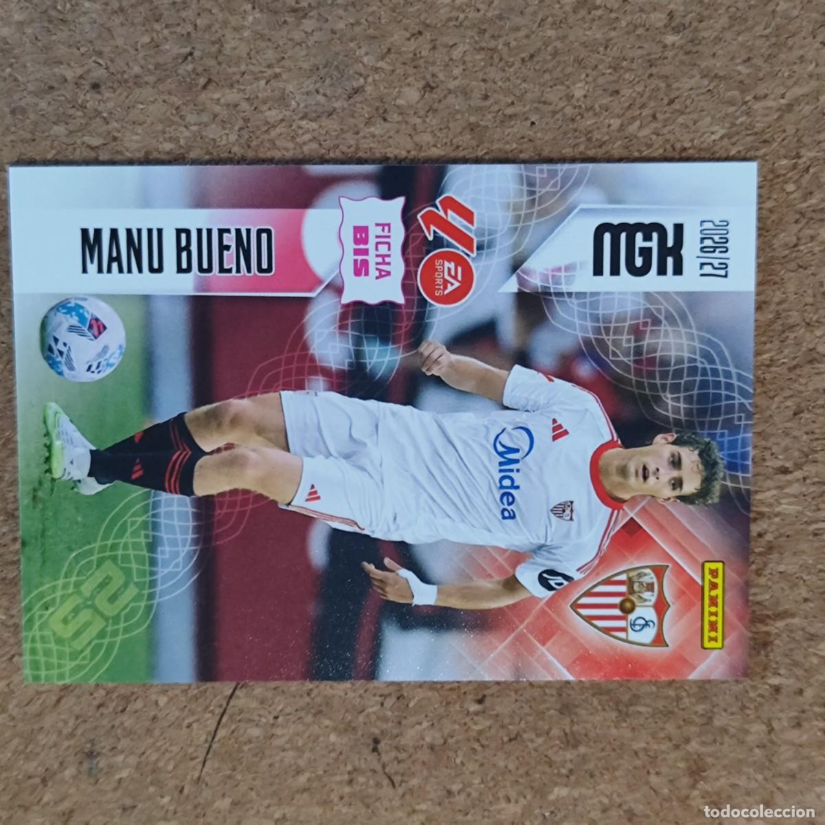 Cromos de f&uacute;tbol: MEGACRACKS 2&ordf; EDICION 26/27 CARD FICHA BIS MANU BUENO SEVILLA # 336BIS PANINI