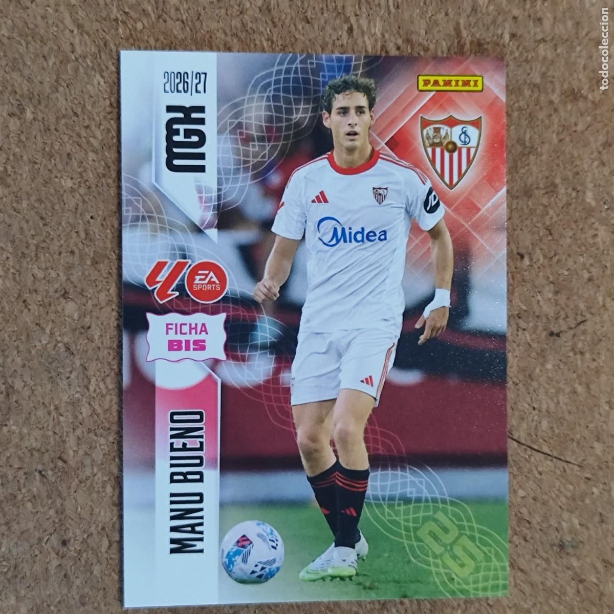 Cromos de f&uacute;tbol: MEGACRACKS 2&ordf; EDICION 26/27 CARD FICHA BIS MANU BUENO SEVILLA # 336BIS PANINI