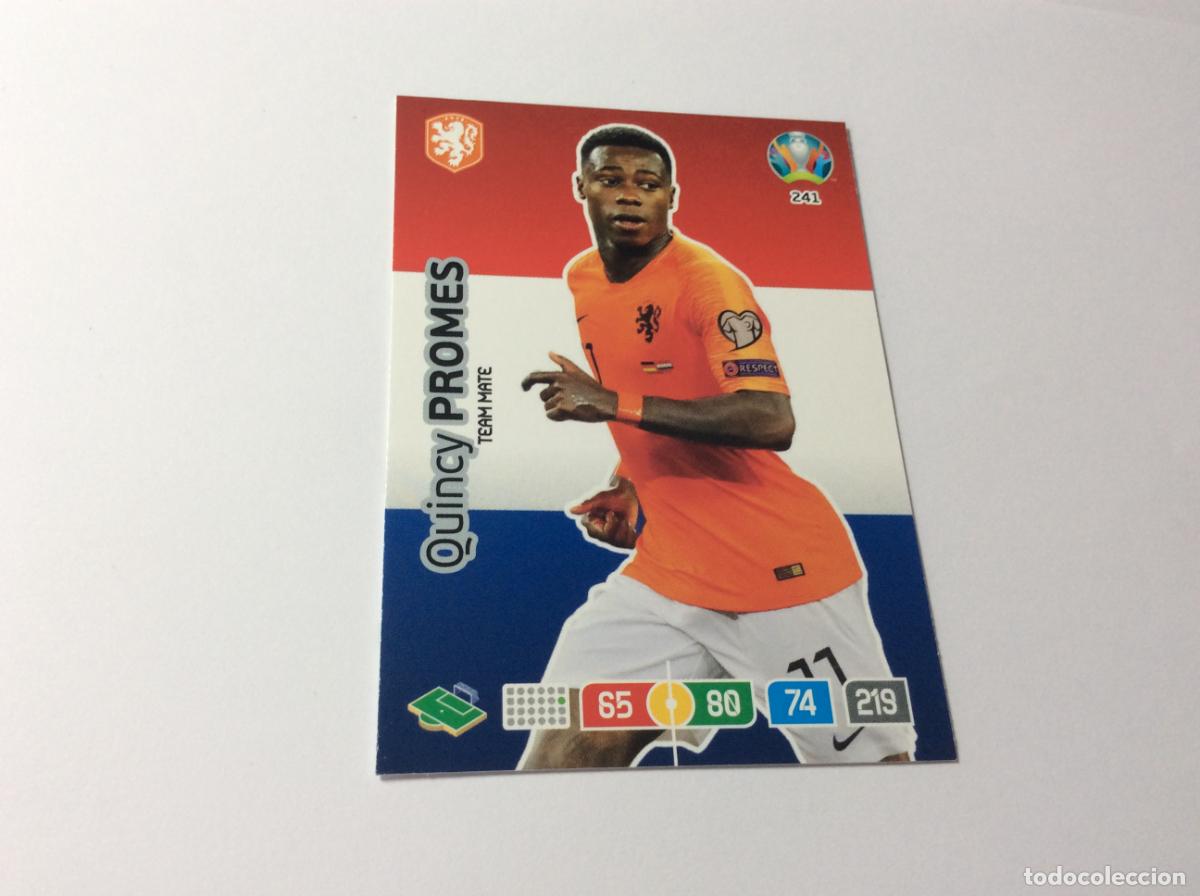 Cromos de f&uacute;tbol: 241 Quincy Promes Holanda Pa&iacute;ses Bajos UEFA Euro 2020 Preview Adrenalyn XL Panini