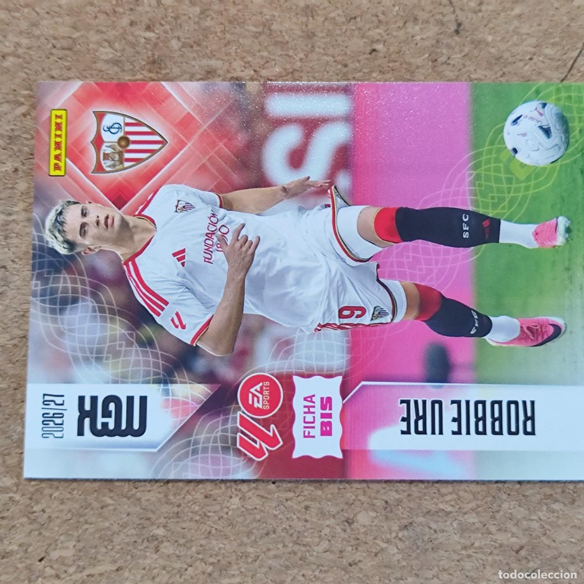 Cromos de f&uacute;tbol: MEGACRACKS 2&ordf; EDICION 26/27 CARD FICHA BIS ROBBIE URE SEVILLA # 341BIS PANINI