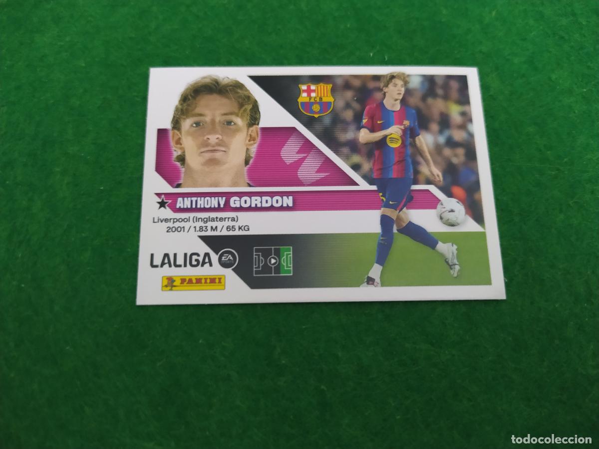Cromos de f&uacute;tbol: LIGA ESTE 2026 2027 26 27 NUEVO - 3 EDICION - FICHAJE N&ordm; 24 GORDON FC BARCELONA