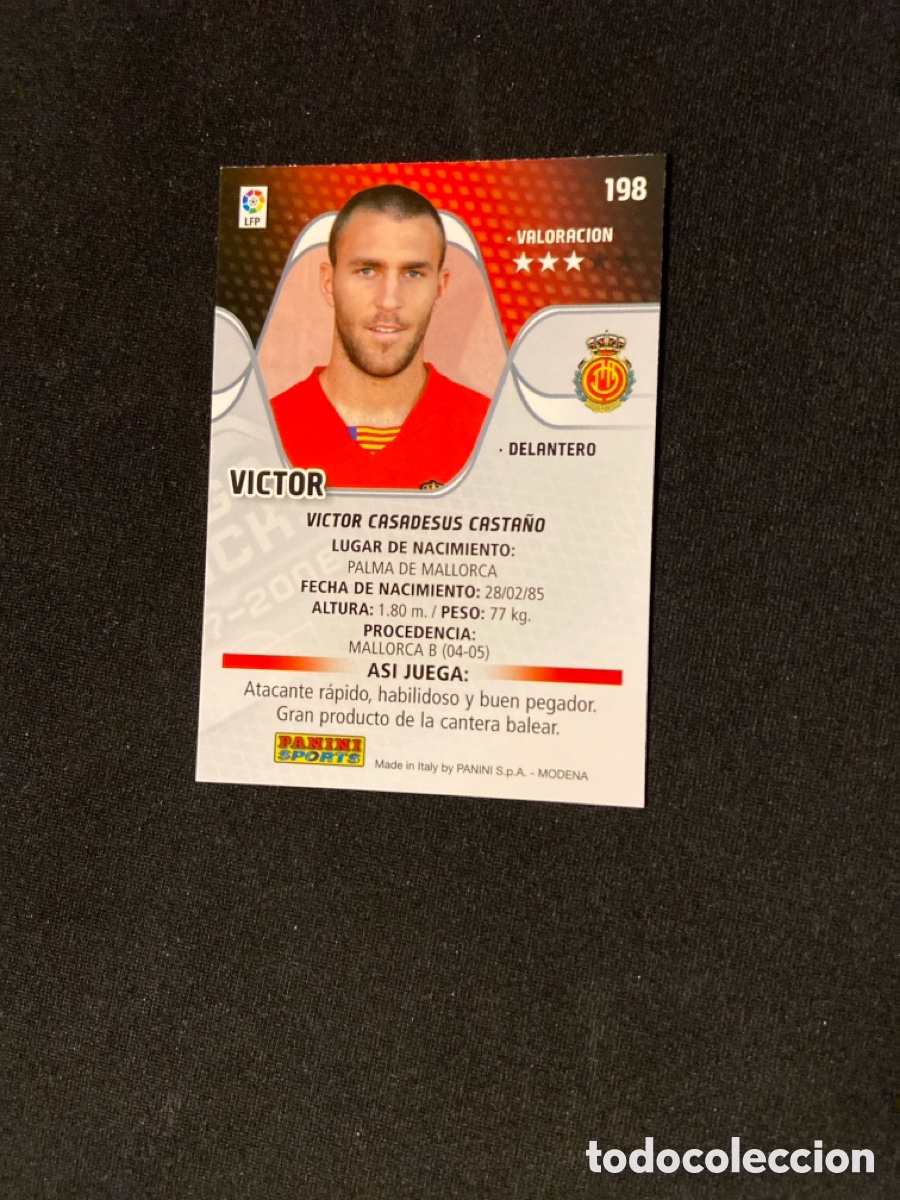 Cromos de f&uacute;tbol: VICTOR 198 (MALLORCA) MEGA - Foto 2
