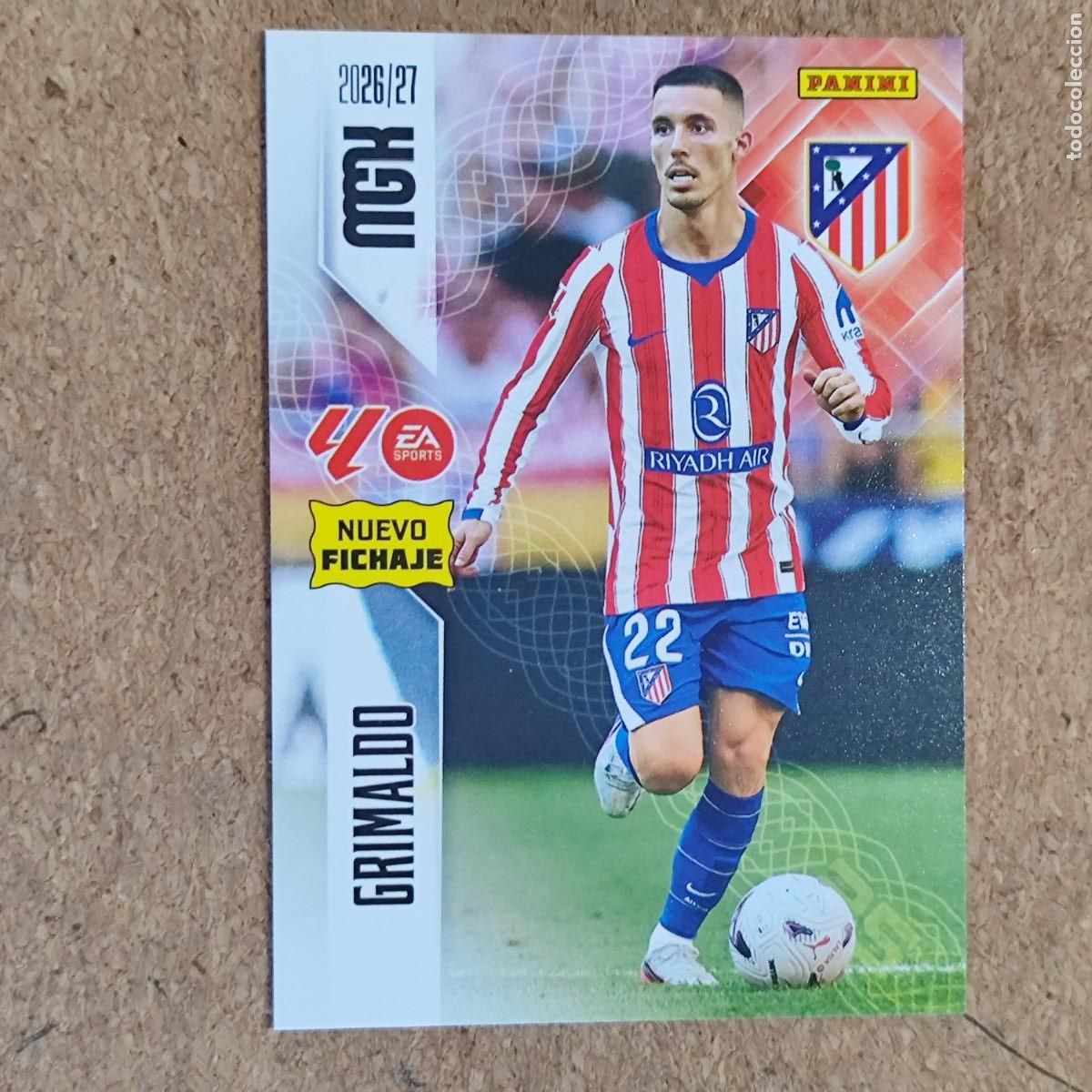 Football Stickers: MEGACRACKS 2&ordf; EDICION 26/27 CARD NUEVO FICHAJE GRIMALDO AT MADRID # 459 PANINI