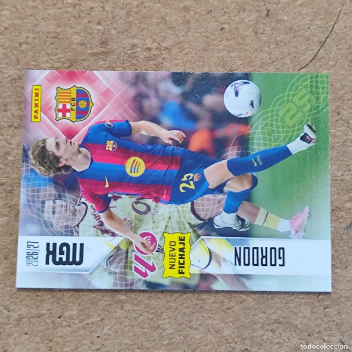 Cromos de f&uacute;tbol: MEGACRACKS 2&ordf; EDICION 26/27 CARD NUEVO FICHAJE GORDON FC BARCELONA # 468 PANINI
