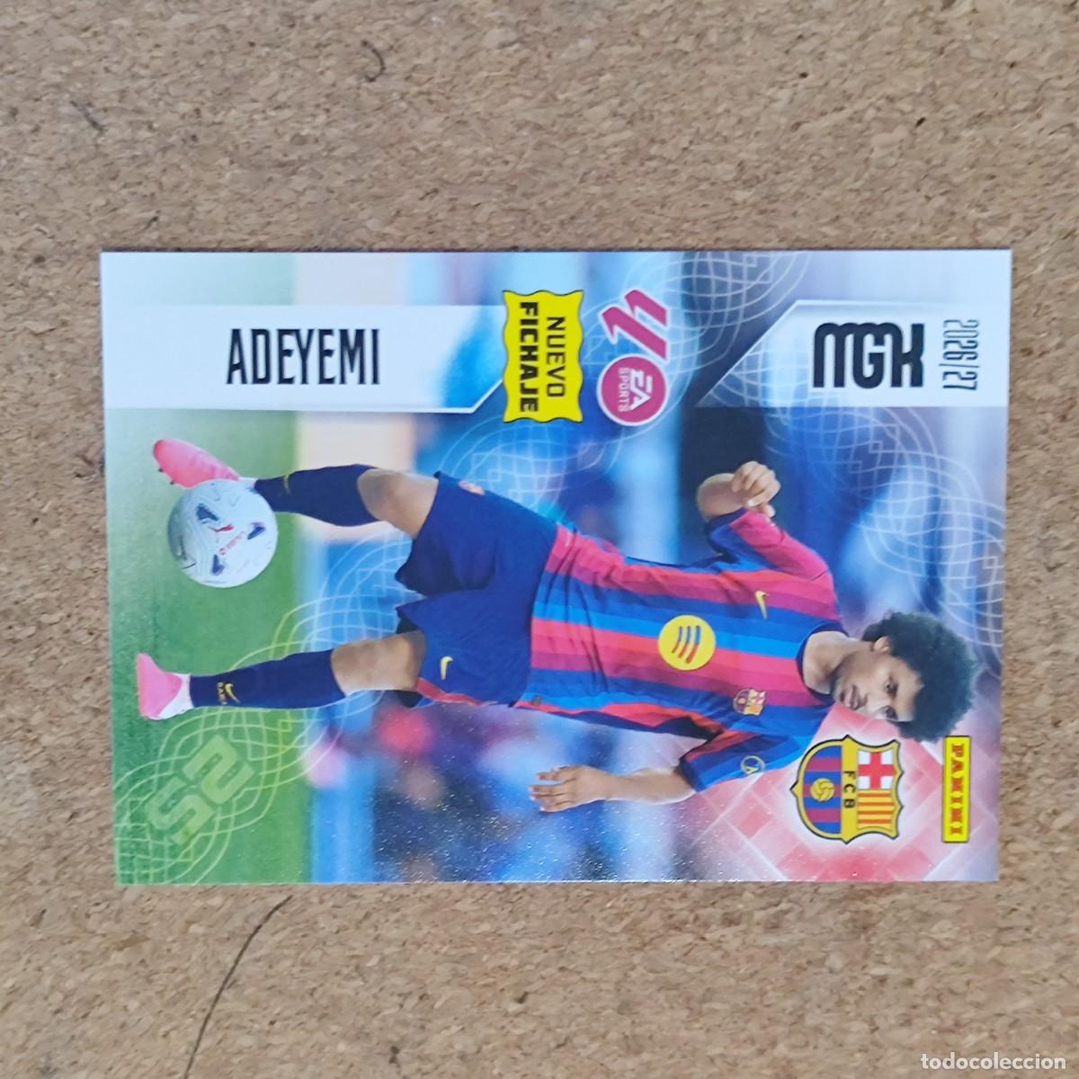 Cromos de f&uacute;tbol: MEGACRACKS 2&ordf; EDICION 26/27 CARD NUEVO FICHAJE ADEYEMI FC BARCELONA # 489 PANINI