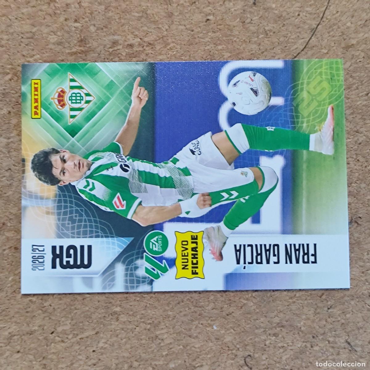 Cromos de f&uacute;tbol: MEGACRACKS 2&ordf; EDICION 26/27 CARD NUEVO FICHAJE FRAN GARCIA REAL BETIS # 455 PANINI