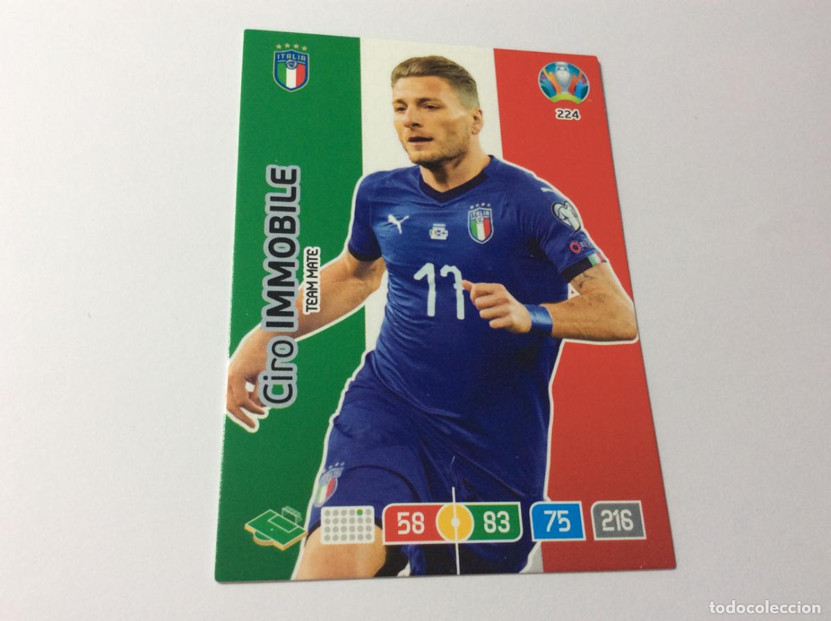 Football Stickers: 224 Ciro Immobile Italia UEFA Euro 2020 Preview Adrenalyn XL Panini
