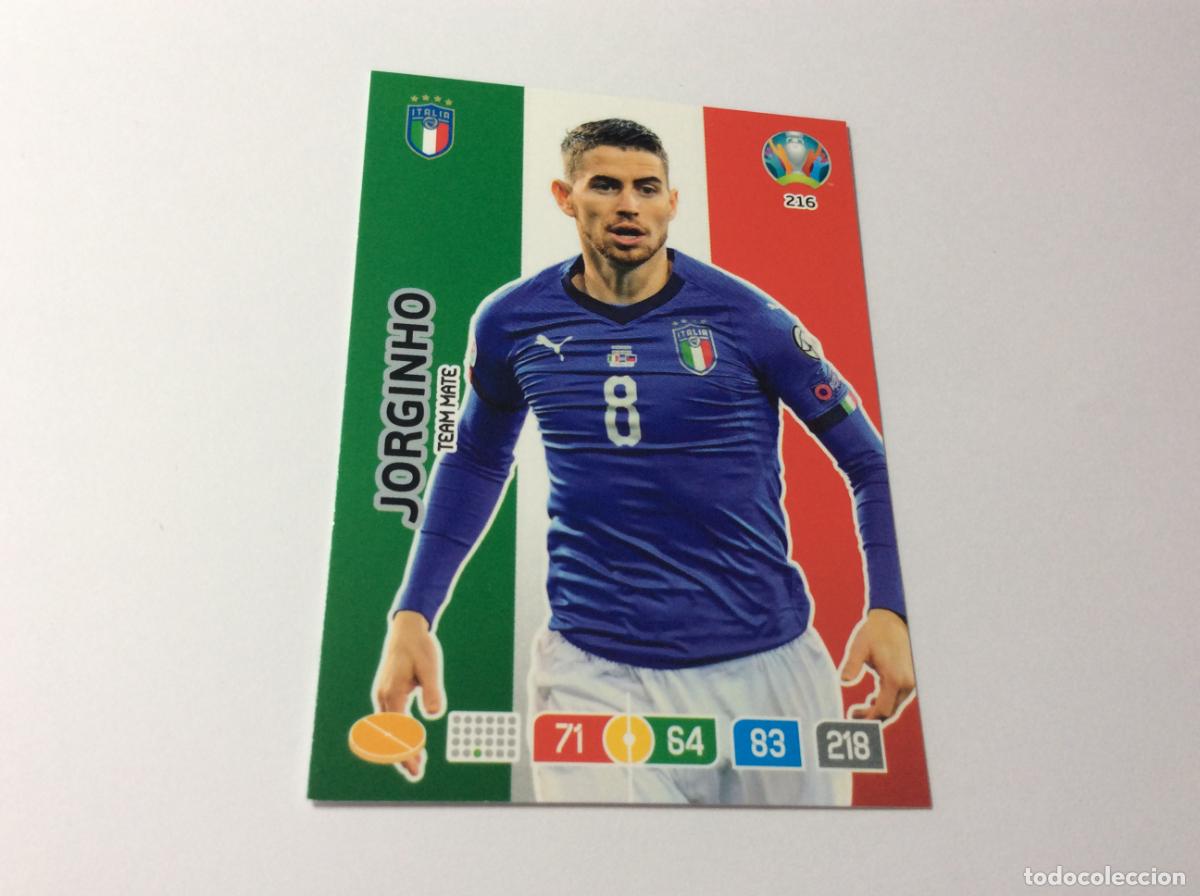Football Stickers: 216 Jorginho Italia UEFA Euro 2020 Preview Adrenalyn XL Panini