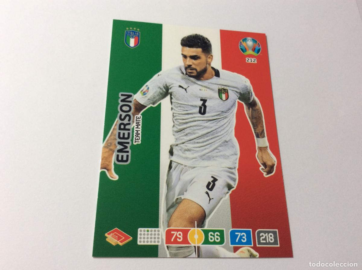 Football Stickers: 212 Emerson Palmieri Italia UEFA Euro 2020 Preview Adrenalyn XL Panini