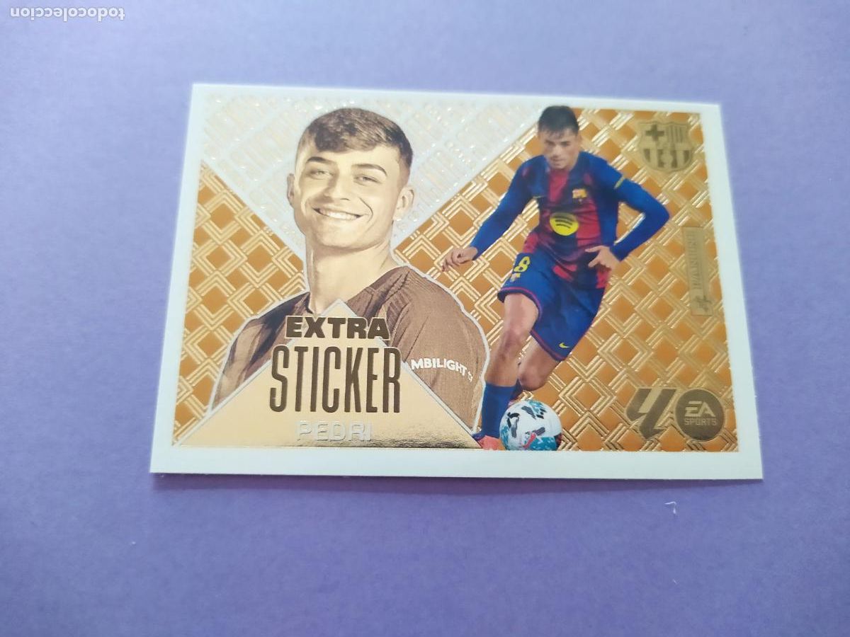 Fu&szlig;ball-Sticker: LIGA ESTE 2026 2027 26 27 NUEVO - EXTRA STICKER BRONCE PEDRI FC BARCELONA