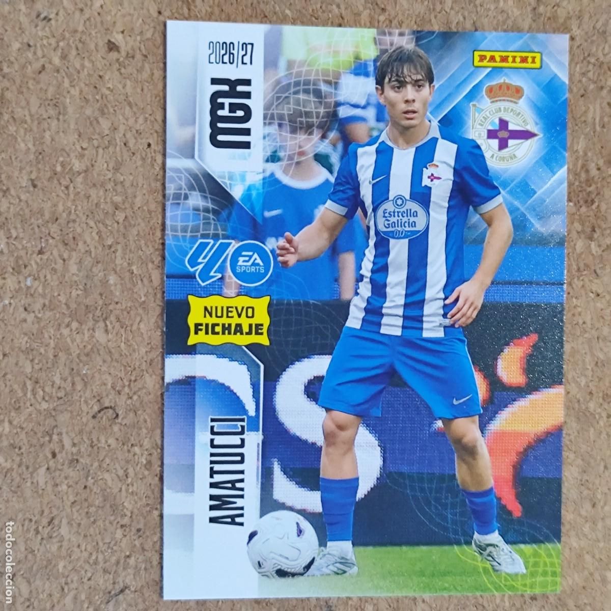 Figurine di Calcio: MEGACRACKS 2&ordf; EDICION 26/27 CARD NUEVO FICHAJE AMATUCCI DEPORTIVO # 452 PANINI