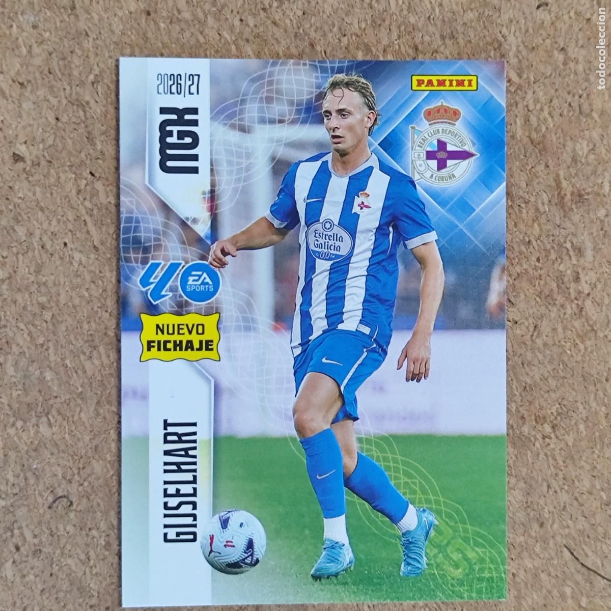 Figurine di Calcio: MEGACRACKS 2&ordf; EDICION 26/27 CARD NUEVO FICHAJE GIJSELHART DEPORTIVO # 463 PANINI