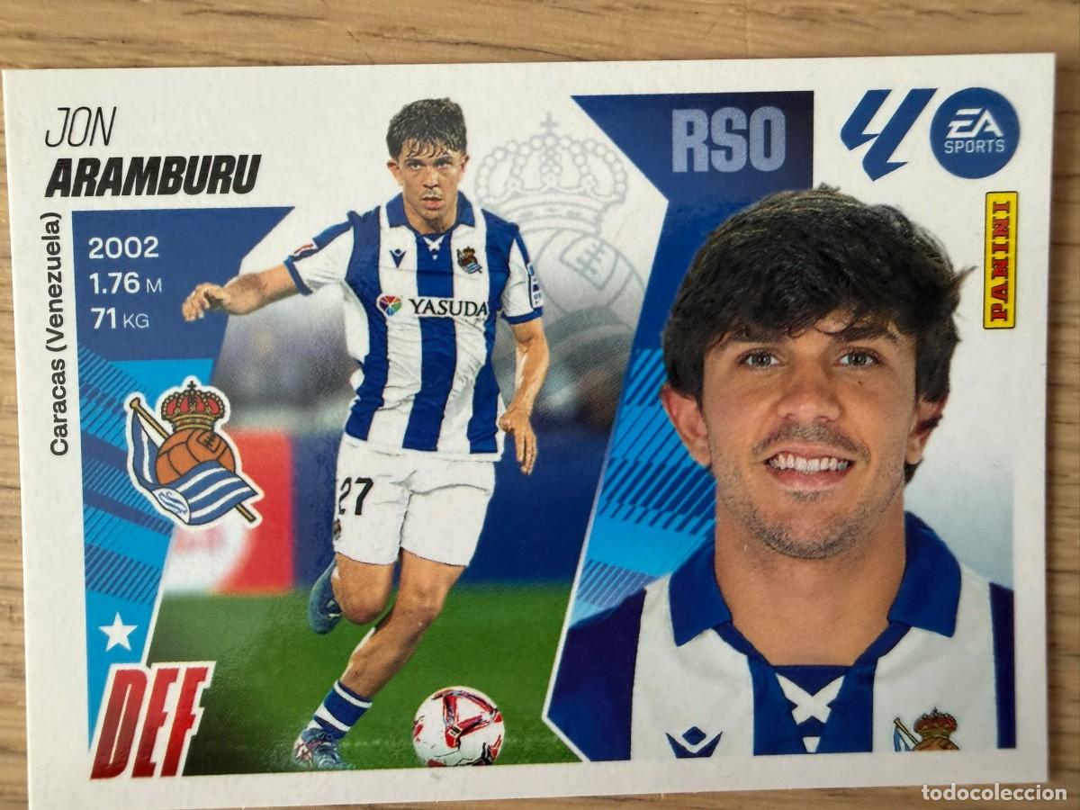 Cromos de f&uacute;tbol: 5A 5 A ARAMBURU REAL SOCIEDAD 25 26 2025 2026 LIGA EA SPORTS COLECCIONES ESTE SIN PEGAR STICKER
