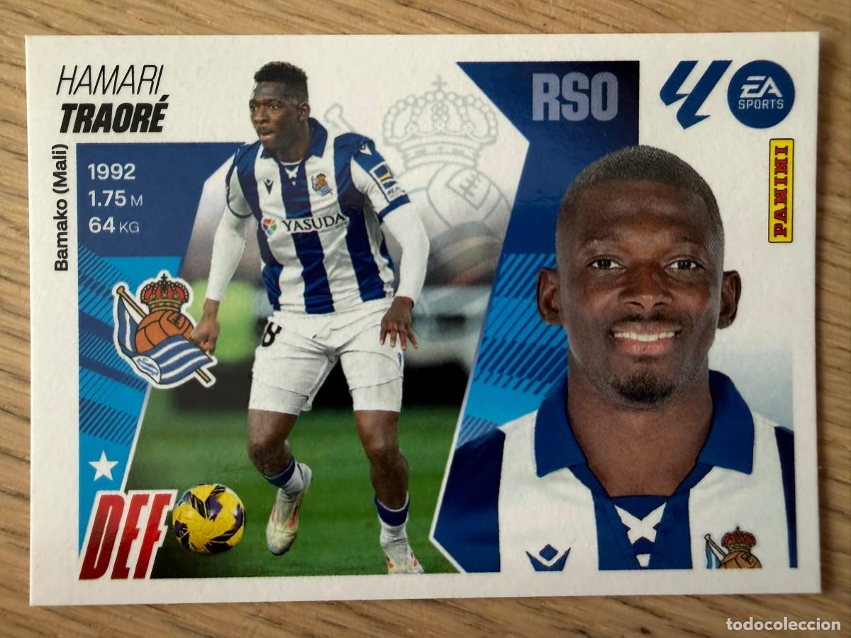 Cromos de f&uacute;tbol: 5B 5 B TRAORE REAL SOCIEDAD 25 26 2025 2026 LIGA EA SPORTS COLECCIONES ESTE SIN PEGAR STICKER