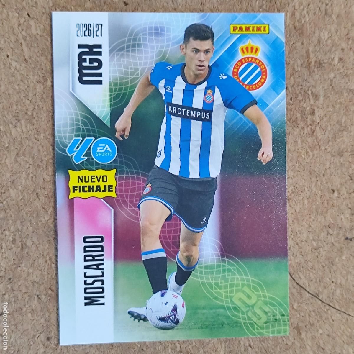 Cromos de Futebol: MEGACRACKS 2&ordf; EDICION 26/27 CARD NUEVO FICHAJE MOSCARDO ESPA&Ntilde;OL # 482 PANINI