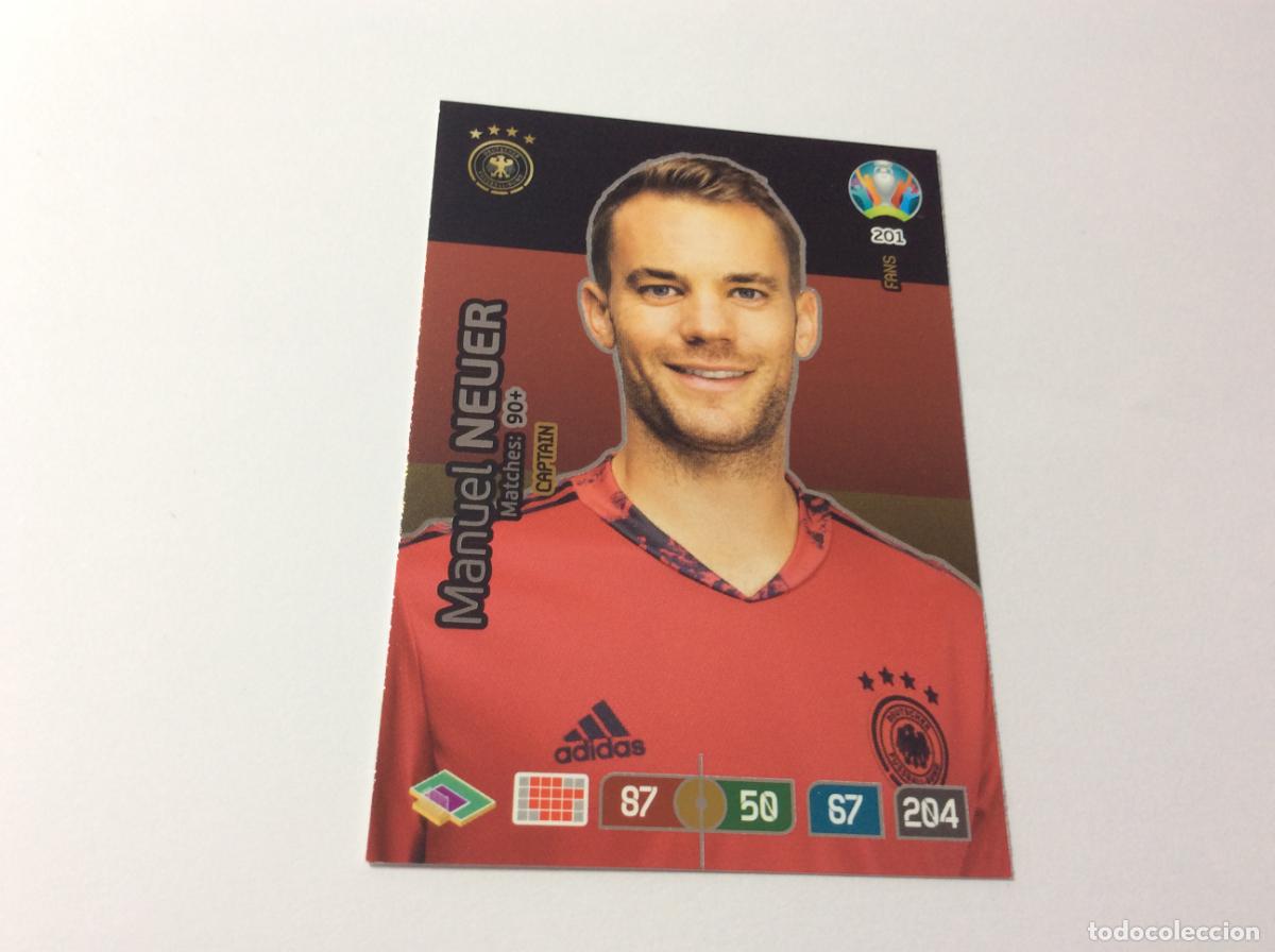 Cromos de f&uacute;tbol: 201 Manuel Neuer Alemania FANS Capitan UEFA Euro 2020 Preview Adrenalyn XL Panini