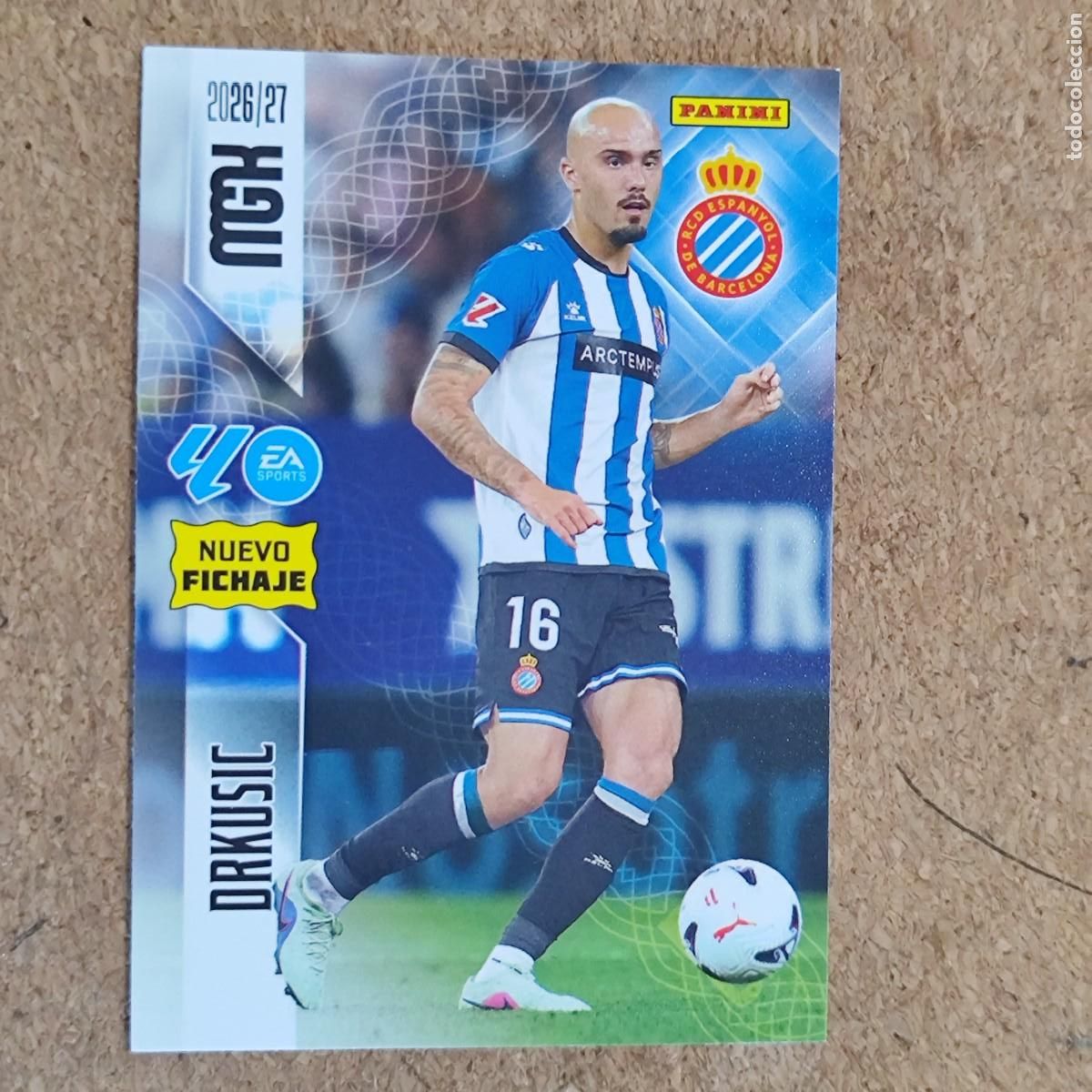 Cromos de Futebol: MEGACRACKS 2&ordf; EDICION 26/27 CARD NUEVO FICHAJE DRKUSIC ESPA&Ntilde;OL # 476 PANINI