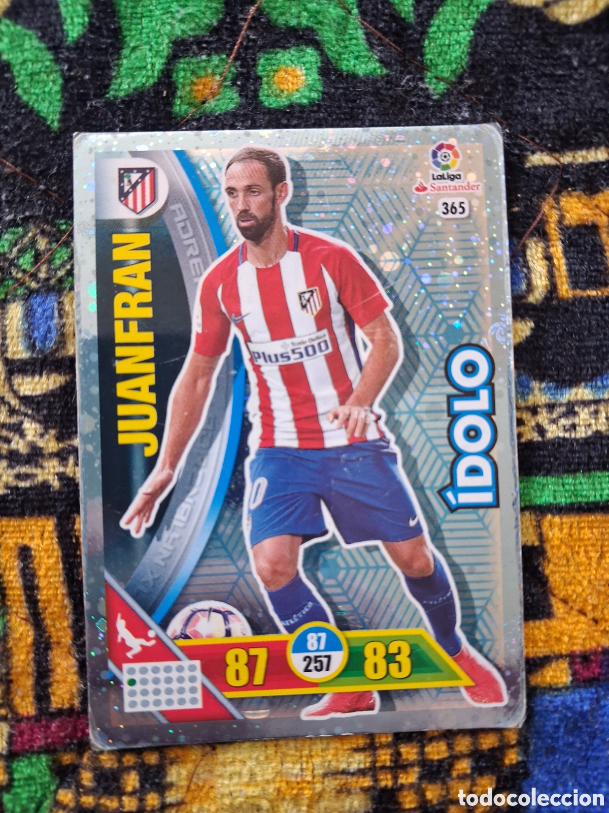 Cromos de f&uacute;tbol: FUTBOL - ADRENALYN - 2016-2017 - 16-17 - ATLETICO MADRID - 365 - JUANFRAN - IDOLO