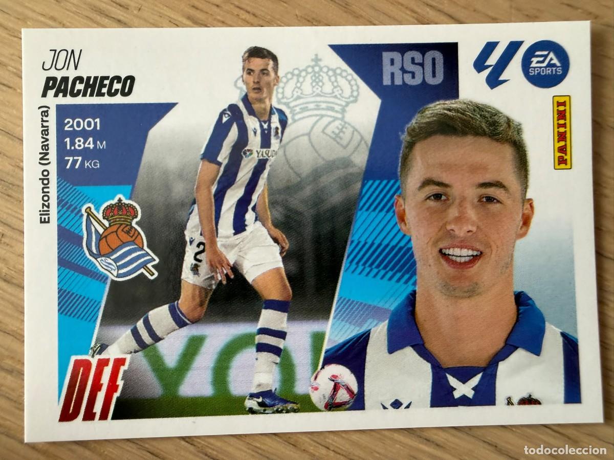 Cromos de f&uacute;tbol: 8 JON PACHECO REAL SOCIEDAD 25 26 2025 2026 LIGA EA SPORTS COLECCIONES ESTE SIN PEGAR STICKER